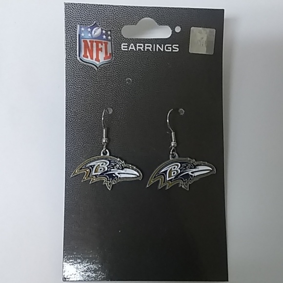 NFL Baltimore Ravens Earrings - Picture 2 of 3